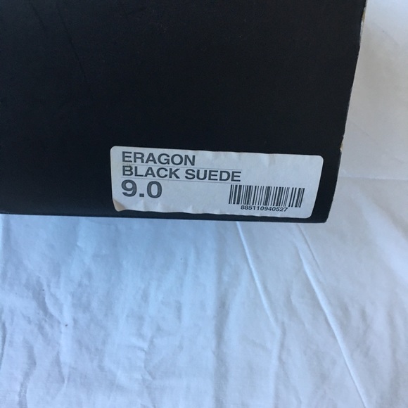 STEVEN Eragon Black Suede Wedge Fringe Boots Size 9 NWT - Picture 14 of 14